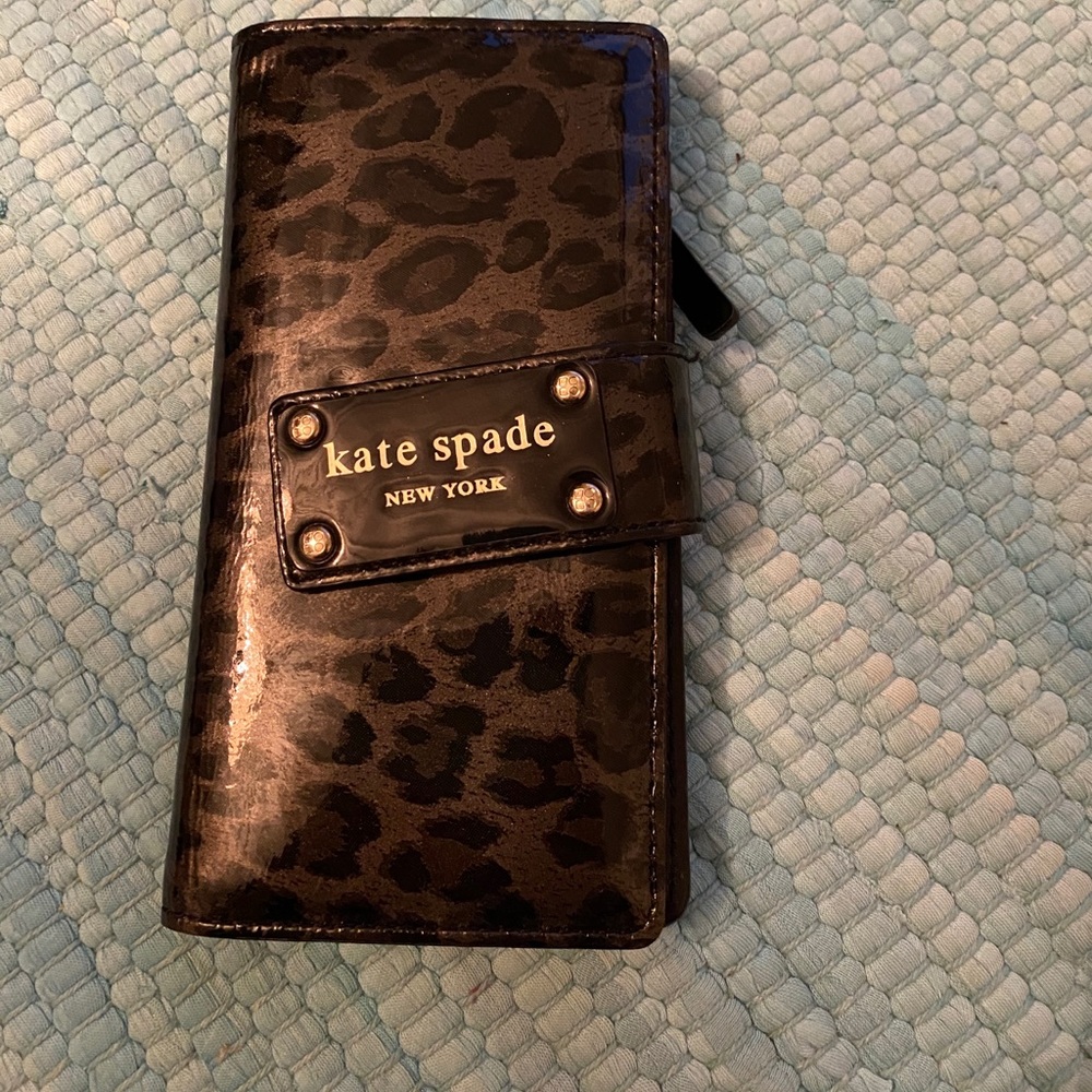 Kate spade leopard wallet